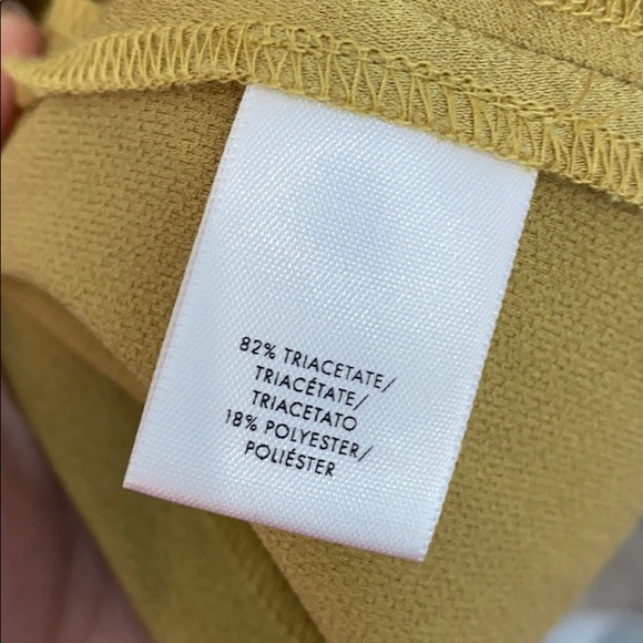 Ann Taylor petite Triacetate olive mist Twist shift dress-2P - Picture 8 of 9